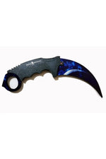 Elite Sapphire Wooden Karambit Replica
