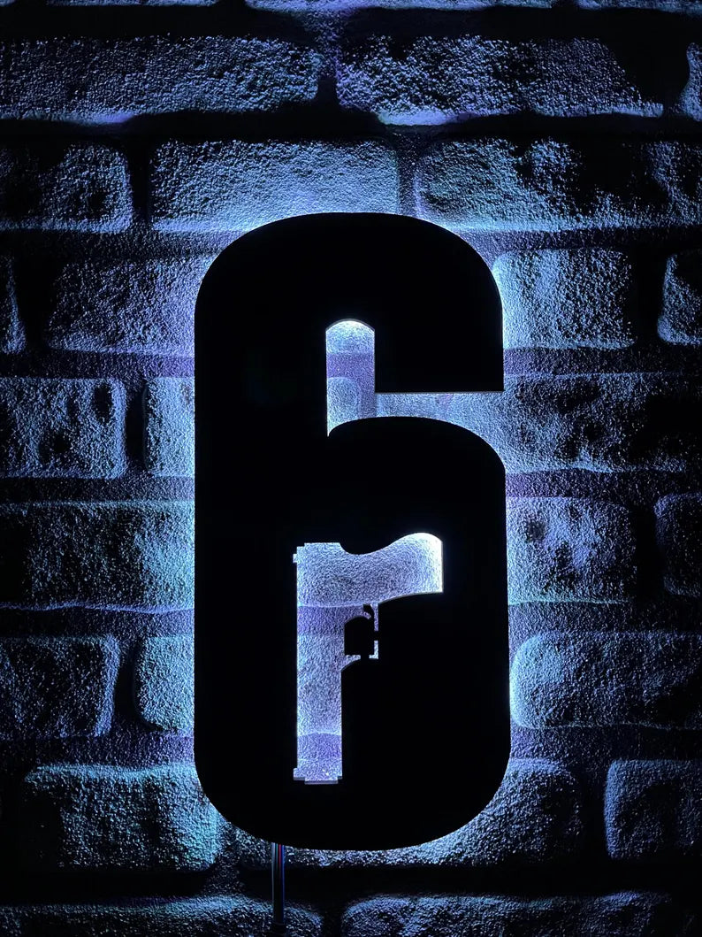 R6S Logo Light-Up Sign