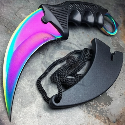 Titanium Rainbow Karambit Replica (7.5")